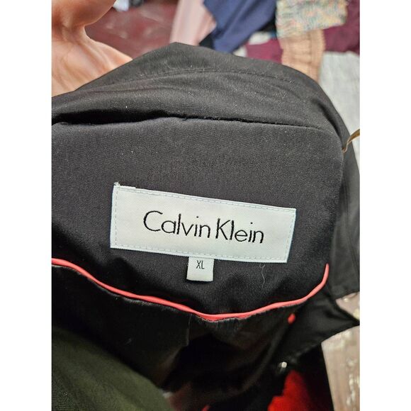 Calvin Klein Black Jacket Womens Size XL Spring Fall Raincoat - Picture 8 of 12